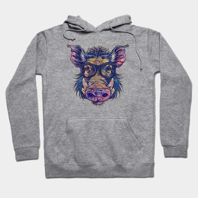 Hog on the Street Hoodie by Carnets de Turig